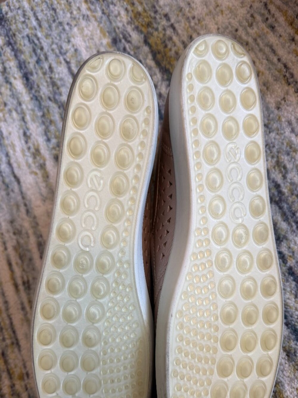 ECCO Espadrille Slip-ons Metallic Tan Size 9 - Picture 3 of 4